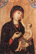 Duccio di Buoninsegna Madonna with Child and Two Angels (Crevole Madonna) dfg oil painting reproduction